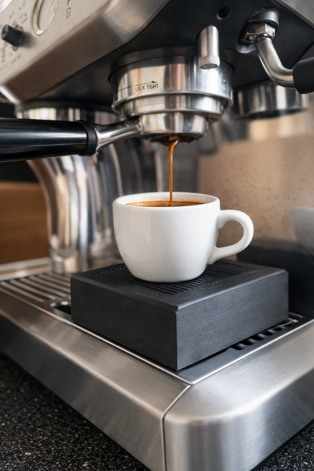 Espresso Tassen-Untersetzer / Erhöhung – Spritzschutz & perfekte Extraktionshöhe (3D-gedruckt)