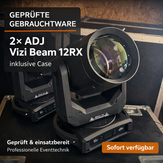 2× ADJ Vizi Beam 12RX – Gebraucht | inkl. Case