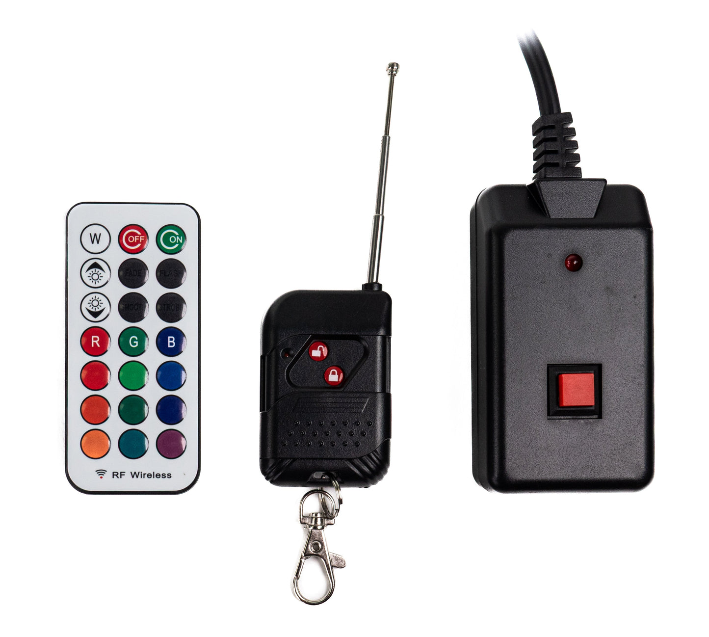 1500W Senkrechnebler mit integrierten RGB LEDs